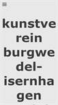 Mobile Screenshot of kunstverein-bwi.de